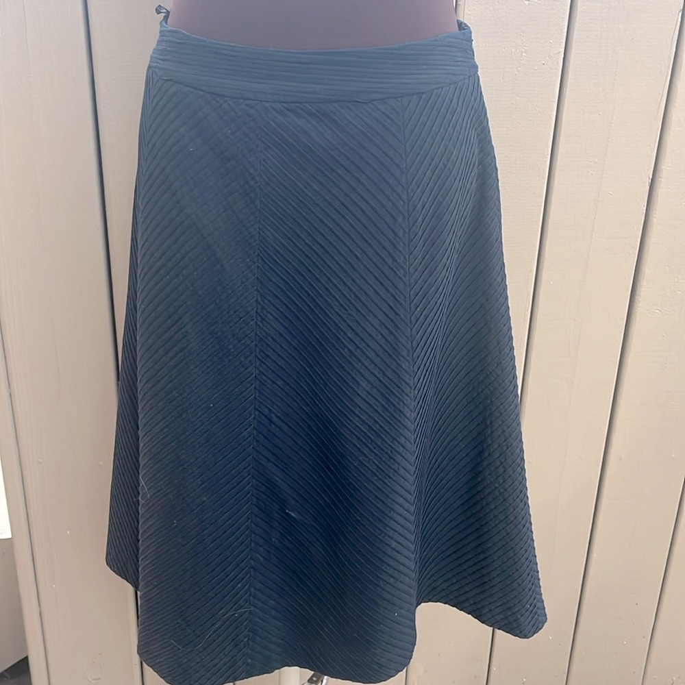 Banana Republic black knee length a-line skirt